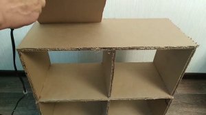Шкафчик из картона своими руками.