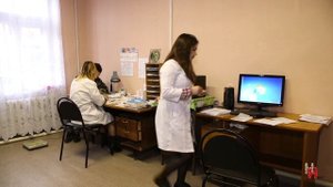 Кабинет поликлиники №1. Здесь можно пройти медкомиссию и получить водительскую справку