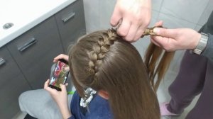 А говорят на голове цветы не растут... Плетение цветка из косы. Прическа "Цветок"