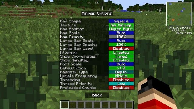 Полезные моды для Minecraft #1 Миникарта