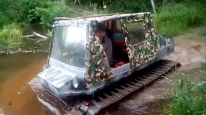 Гусеничный вездеход МАК. Три бобрятника.