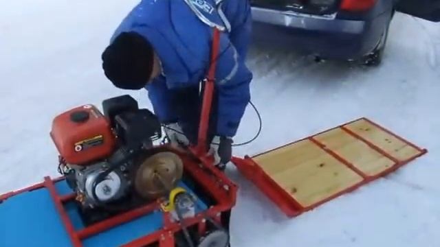 Самодельный мотобуксировщик "Малыш" (разборный) - сборка смотреть онлайн