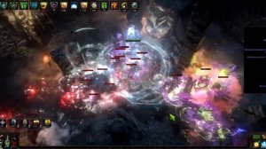 Path of Exile Simulacrum Wave 30 Tanking 2 Bosses at once Arachnophobia Allstars HoA Sentinel