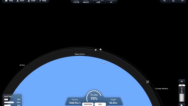 sending astronaut to space station in Spaceflight Simulator смотреть онлайн