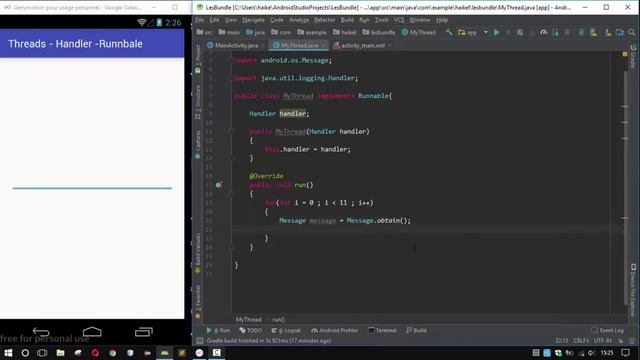 [Android] Handler With Thread Example (بلتونسي) смотреть онлайн