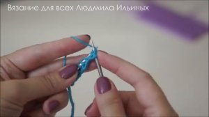 Изысканная резинка из скрещенных петель  МК для начинающих