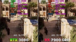 AMD RADEON RX 7900 GRE против nvidia RTX 3080