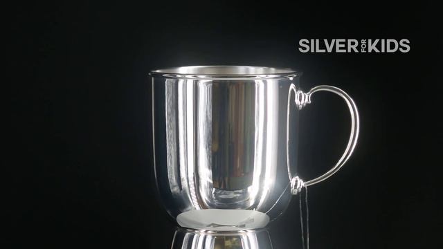 Серебряная кружка большая «Ангелочек» от SOKOLOV смотреть онлайн