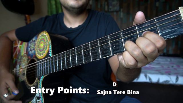 Sanu Ek Pal Chain Na Aave - Easy Full Song Guitar Cover Lesson | Chords & Strumming | Raid | SOS смотреть онлайн