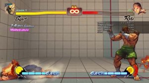 Poor Sagat, he will never see damage this high again. (Street Fighter IV)