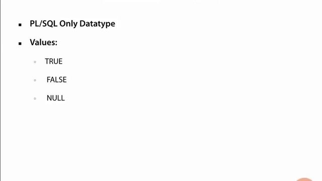 15 Boolean Datatype in PL SQL смотреть онлайн