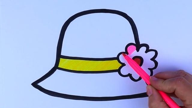 Beautiful Hat Drawing Easy | Drawing, Coloring & Painting For Kids,Toddlers | Art Painting Ideas
