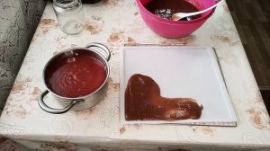 Пастила в сушилке из смородины и сливы с яблочным пюре.#пастила