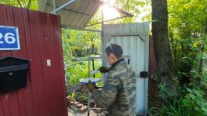 козырёк над калиткой
