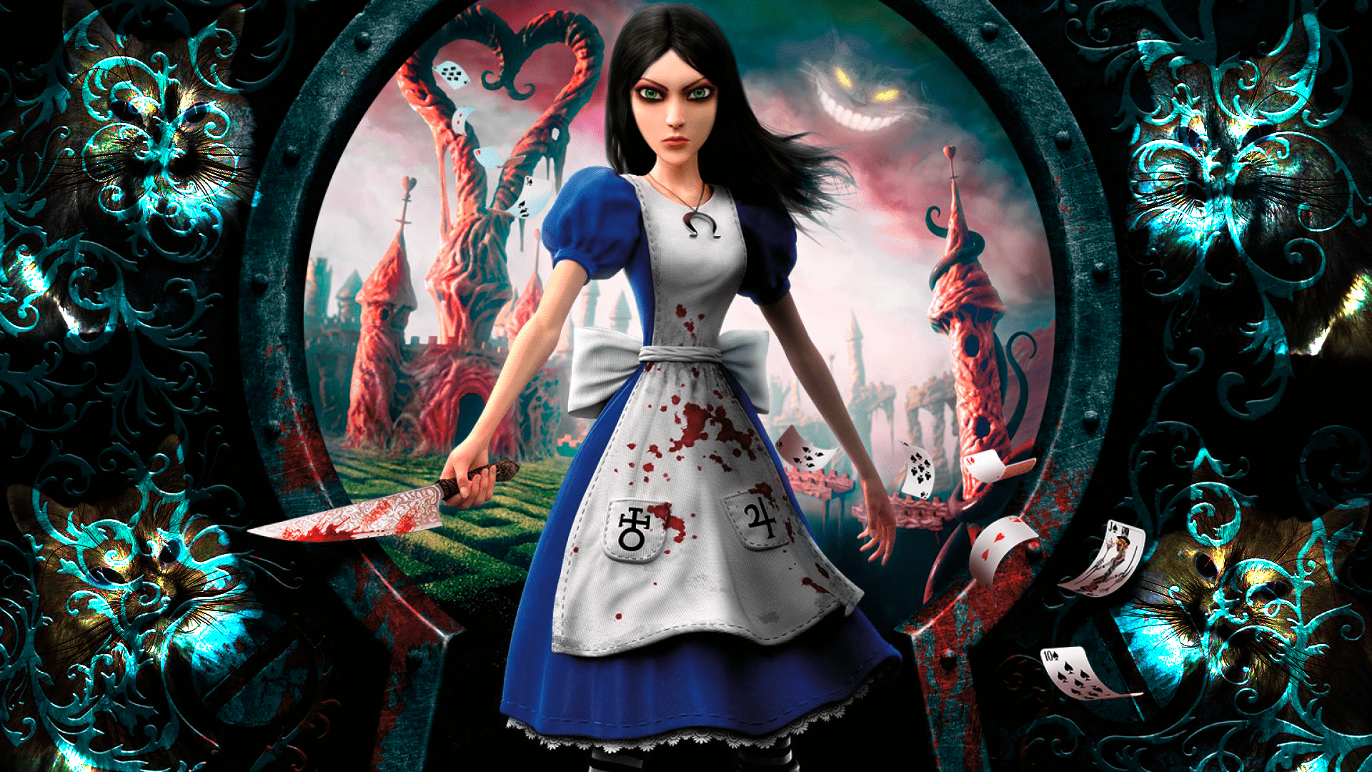 Умеет ли алиса скачивать игры. Вострый нож Alice Madness Returns. Alice Madness Returns прохождение. Alice Madness Returns Алиса и Чешир.