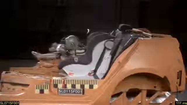Britax Romer King II  группа 1  краш-тест  фронтальный удар