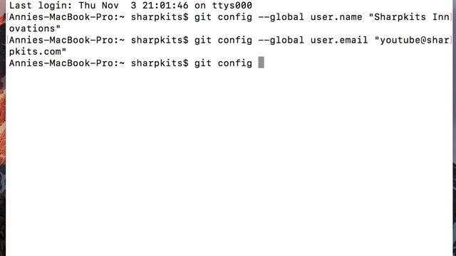Git Tutorial 3 - Config your Username & Email смотреть онлайн
