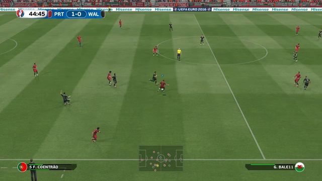 UEFA EURO 2016 Semi finals: Portugal vs Wales (PES 16 Gameplay) Full Match HD