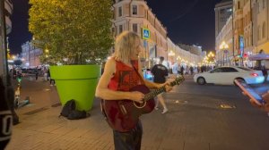 Alex Carlin plays music on Arbat АЛЕКС КАРЛИН на Арбате  15-09-2024