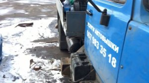 Установка (Переоборудование) двигателя Мерседес ОМ364 на ГАЗ 3307 с коробкой Mercedes