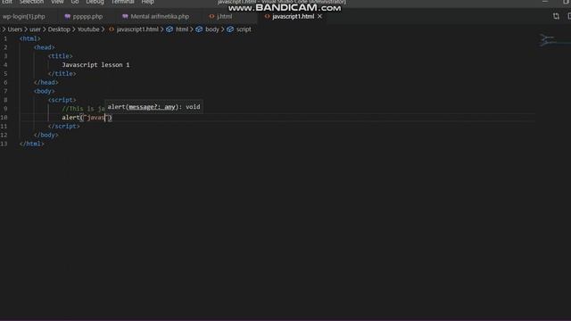 Javascript for beginner and save file