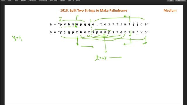 split two strings to make palindrome | leetcode 1616 | two pointer | string | palindrome