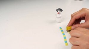 Make your own miniature snowman - polymer clay and paper clay Tutorial - Creative D2H #6