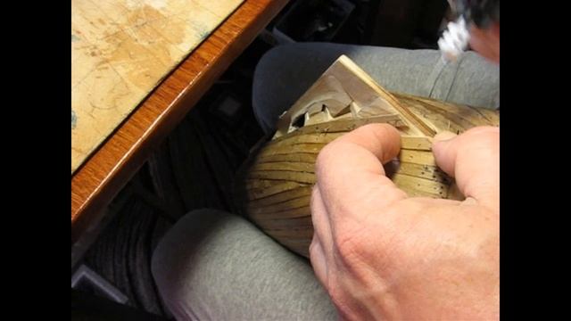 Черновая обшивка корпуса модели. Парусник "BOUNTY". смотреть онлайн