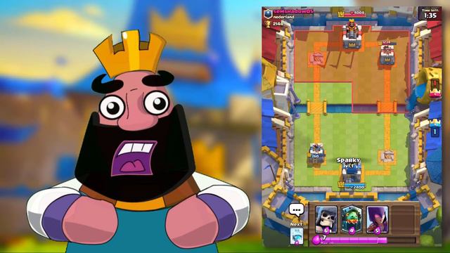 Clash Royale The King Cartoon Episode 3 Minions Blowing in the Wind Level 1 Pushing in Royal Arena смотреть онлайн