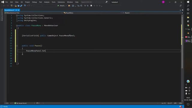 Pause and Resume Button in Unity.