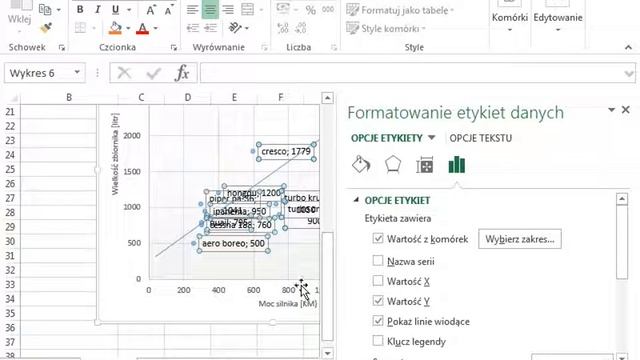 Jak dodać etykiety z serii danych w Excel 2013 смотреть онлайн