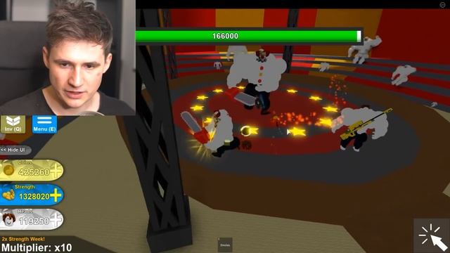 GETTING LEVEL 9999 NOOB in Roblox Mega Noob Simulator! смотреть онлайн