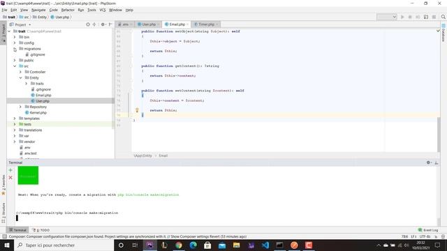 Les traits de php avec Symfony 5.2 (api platform & lifecycle callbacks) смотреть онлайн