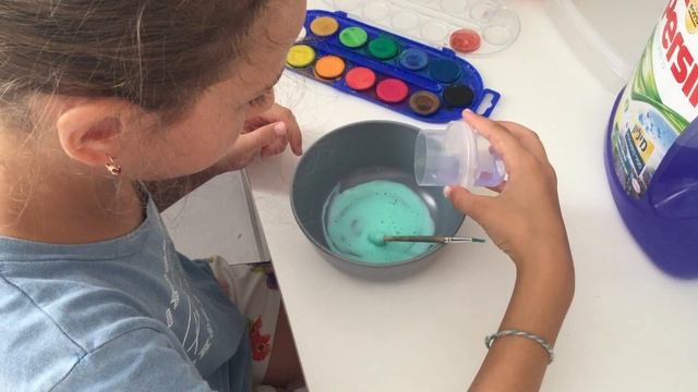 Супер слайм из клея ПВА и жидкого порошка самый простой лизун смотреть онлайн