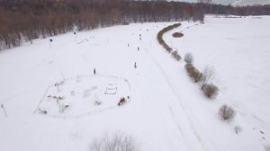 Зимний FPV облет Лебедянского пруда.