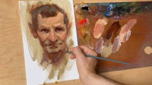 Мужской портрет палитра Цорна || Man portrait Zorn palette