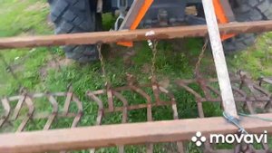 Самодельная борона для самодельного трактора мини мтз....