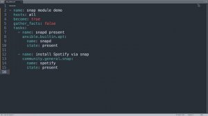 Install Spotify snap in Debian-like systems - Ansible module snap