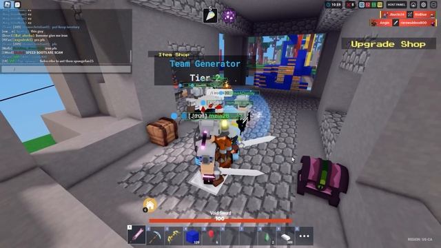 You can ONLY buy YELLOW items in the SHOP.. (Roblox Bedwars) смотреть онлайн