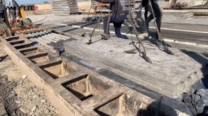 Машина производства бетонных пустотных плит