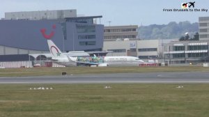 Plane Spotting at BRU airport - Royal Air Maroc Wings of African Art Livery (CN-RGH) CRAZY landing