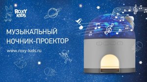 Ночник-проектор "Снежный домик" с музыкой