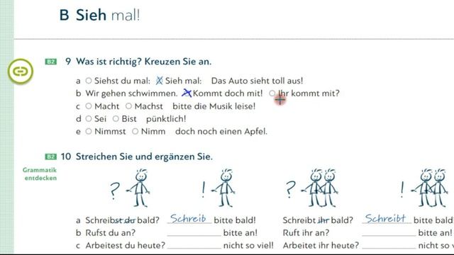 Schritte plus Neu A1.2. Lektion 9-B. Imperativ (повелительное наклонение) смотреть онлайн