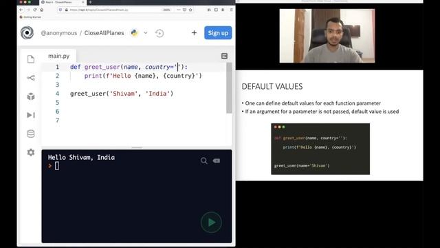 Part 10 - Python Tutorial | Functions In Python With Examples