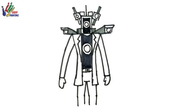 Easy Drawing Skibidi Toilet Titan Cameraman I Kolay Skibidi Toilet Titan Kamera Adam Çizimi смотреть онлайн