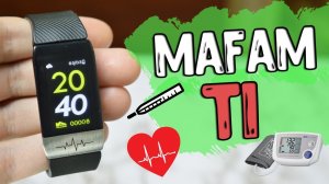 Смарт Браслет MAFAM T1 умеет измерять температуру и ЭКГ с Алиэкспресс