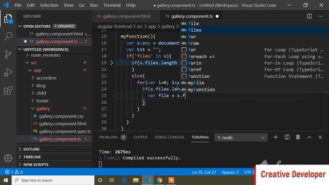 Image upload and count name of images || Angular || Image Upload || Angular Tutorial || Course смотреть онлайн