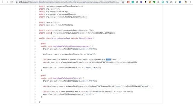 New Locator in Selenium 4- Relative Locator in Selenium