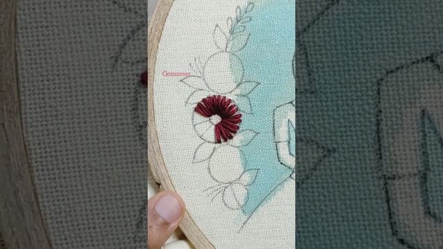 Easy Hand Embroidery Flower ? Gossamer