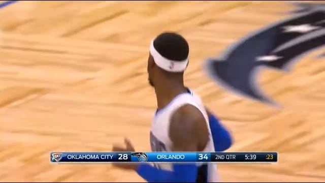 D.J. Augustin alley-oop pass to Terrence Ross (Mar, 29, 2017) смотреть онлайн